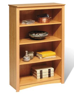 4 Shelf Bookcase in Maple - Sonoma Collection - Prepac Furniture - MDL-3248