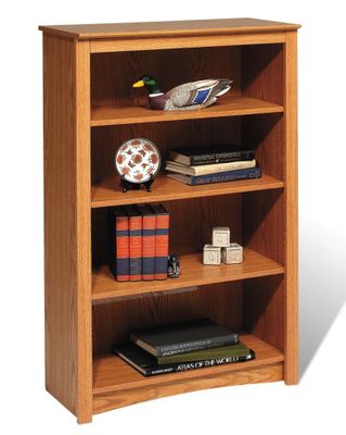 4 Shelf Bookcase in Oak - Sonoma Collection - Prepac Furniture - ODL-3248