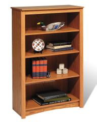 4 Shelf Bookcase in Oak - Sonoma Collection - Prepac Furniture - ODL-3248