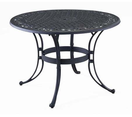 42 Inch Round Outdoor Dining Table in Black - Home Styles - 5554-30