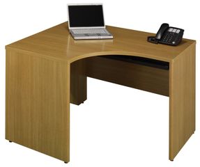 47" Right Corner Shell - Quantum Modern Cherry Collection - Bush Office Furniture - QT0465MC
