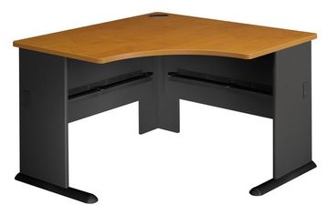 48" Corner Desk - Series A Natural Cherry Collection - Bush Office Furniture - WC57466