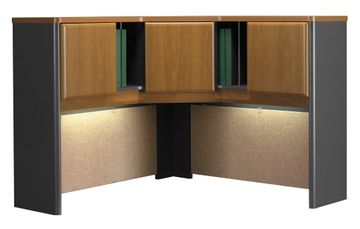 48" Corner Hutch - Series A Natural Cherry Collection - Bush Office Furniture - WC57467