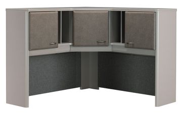48" Corner Hutch - Series A Pewter Collection - Bush Office Furniture - WC14567