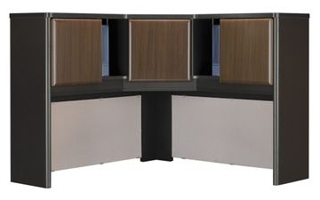 48" Corner Hutch - Series A Walnut Collection - Bush Office Furniture - WC25567