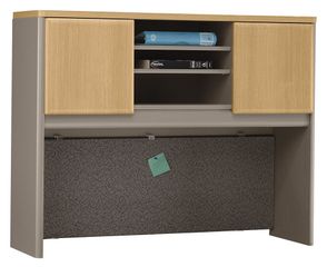 48" Hutch - Series A Light Oak Collection - Bush Office Furniture - WC64349