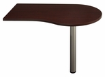 48" Right Peninsula - Quantum Harvest Cherry Collection - Bush Office Furniture - QT7465CS