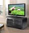 49 Inch TV Console with 2 Glass Doors in Black - Pinnacle - Nexera Furniture - 100406