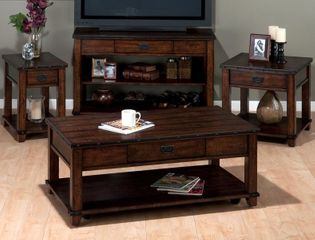 4PC Accent Table Set in Cassidy Brown - 561-1