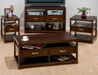 4PC Livingroom Table Set in Benali Birch - 741-1