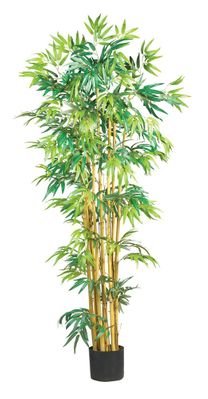 5' Bambusa Bamboo Silk Tree in Green - Nearly Natural - 5179