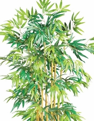 5' Bambusa Bamboo Silk Tree in Green - Nearly Natural - 5179