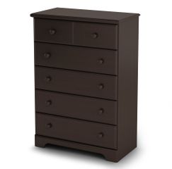5-Drawer Chest in Chocolate - Summer Breeze - South Shore Furniture - 3219035