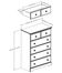 5-Drawer Chest in Chocolate - Summer Breeze - South Shore Furniture - 3219035