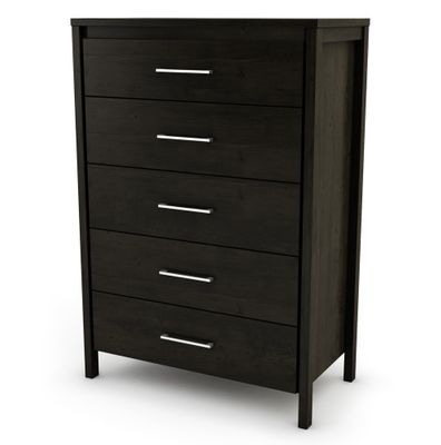5-Drawer Chest in Ebony - Gravity - South Shore Furniture - 3577035