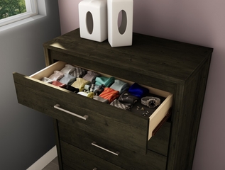 5-Drawer Chest in Ebony - Gravity - South Shore Furniture - 3577035