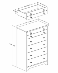 5-Drawer Chest in Moka - Popular - South Shore Furniture - 2779035
