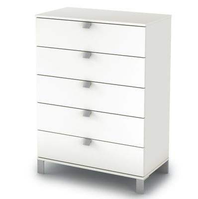 5-Drawer Chest in Pure White - Sparkling - South Shore Furniture - 3260035