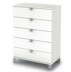 5-Drawer Chest in Pure White - Sparkling - South Shore Furniture - 3260035