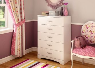 5-Drawer Chest in pure White - Step One - South Shore Furniture - 3160035