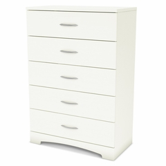 5-Drawer Chest in pure White - Step One - South Shore Furniture - 3160035