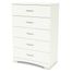 5-Drawer Chest in pure White - Step One - South Shore Furniture - 3160035