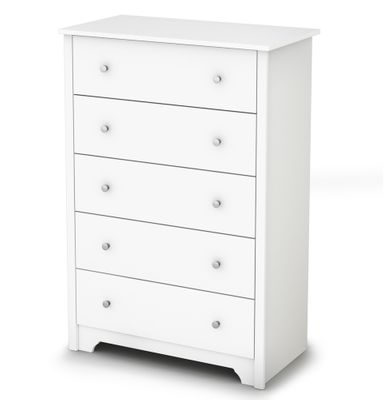 5-Drawer Chest in Pure White - Vito - South Shore Furniture - 3150035