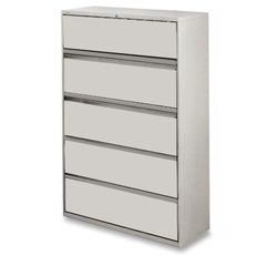 5-Drawer Lateral File - Gray - LLR60433