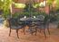5-Piece 42 Inch Round Outdoor Dining Set in Black - Home Styles - 5554-308