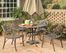 5-Piece 48 Inch Round Outdoor Dining Set in Rust Brown - Home Styles - 5555-328