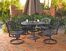 5-Piece 48 Inch Round Outdoor Dining Set in Black - Home Styles - 5554-325