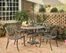 5-Piece 48 Inch Round Outdoor Dining Set in Rust Brown - Home Styles - 5555-328