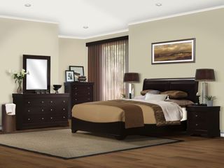 5-Piece Bedroom Furniture Set with Queen Size Bed - Sydney - Lifestyle Solutions - SS3-SDY-5QN-SET