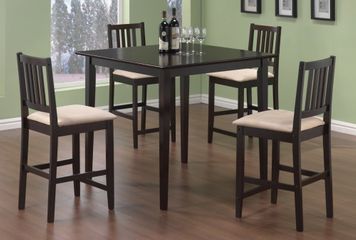 5-Piece Counter Set in Cappuccino - Coaster