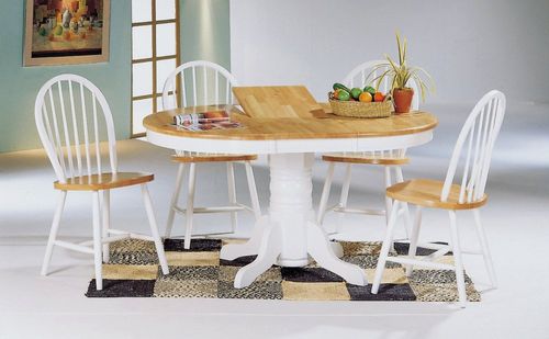 5-Piece Dining Set 3 in Natural / White - Coaster