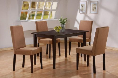 5-Piece Dining Set in Cappuccino - Coaster - COAST-11004911-DSET-1