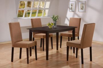 5-Piece Dining Set in Cappuccino - Coaster - COAST-11004911-DSET-1