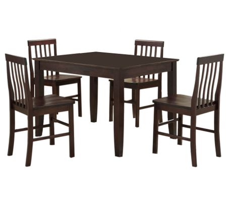 5-Piece Dining Set in Espresso - C48S2ES