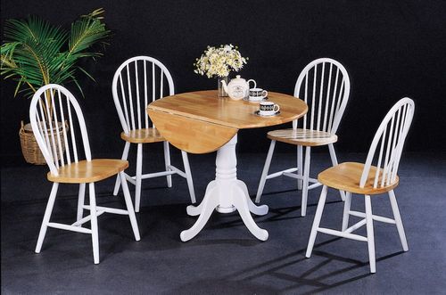 5-Piece Dining Set in Natural / White - Coaster