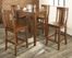 5-Piece Pub Dining Set with Tapered Leg and Shield Back Stools in Classic Cherry Finish - Crosley Furniture - KD520006CH