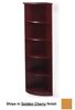 5 Shelf 1/4 Round Bookcase in Golden Cherry - Mayline Office Furniture - VBQ5GCH