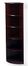 5 Shelf 1/4 Round Bookcase in Mahogany - Mayline Office Furniture - VBQ5MAH