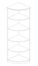 5 Shelf 1/4 Round Bookcase in Sierra Cherry - Mayline Office Furniture - VBQ5CRY