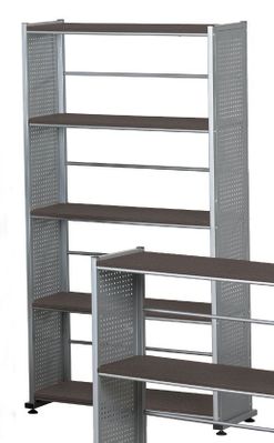 5-Shelf Organizational Unit in Anthracite/Metallic Gray - Mayline Office Furniture - 995ANT