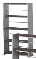 5-Shelf Organizational Unit in Anthracite/Metallic Gray - Mayline Office Furniture - 995ANT