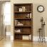 5 Shelf Split Bookcase Oiled Oak - Sauder Furniture - 410367
