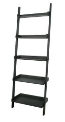 5-Tier Leaning Shelf in Black - SH67-2660