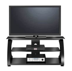 50" Flat Panel Plasma LCD HD TV Stand / Media Console Center in Glossy Black - TVS-766-12