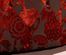 5005 Victoria 40" Round Ottoman in Red Velvet Fabric - Armen Living - LC5005OTRE