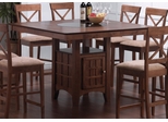 51 Inch Square Counter Table in Walnut - Coaster